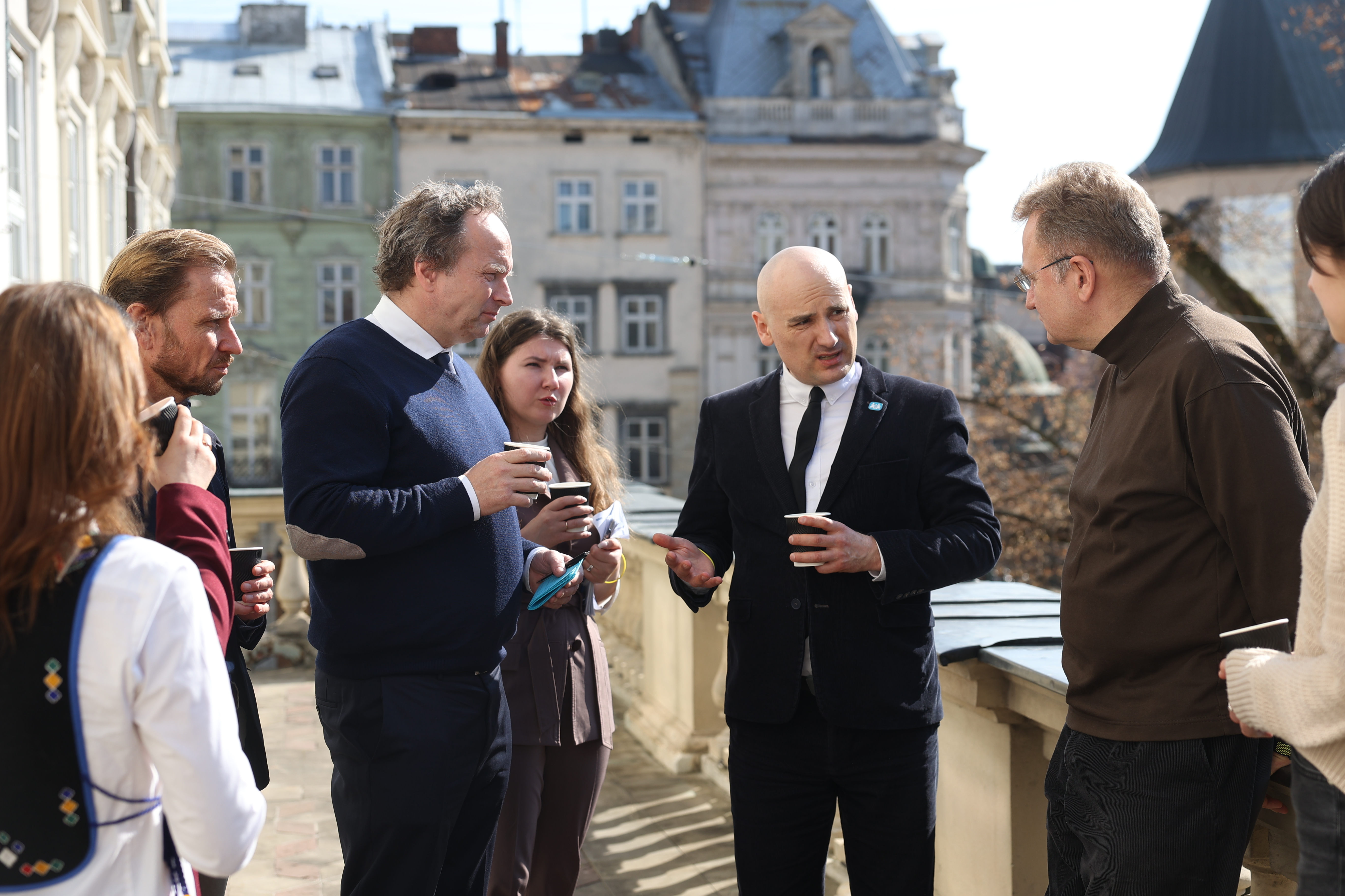 Meeting In Lviv City Counsil (CEO SOS DK, CEO SOS UA And Lviv Major)